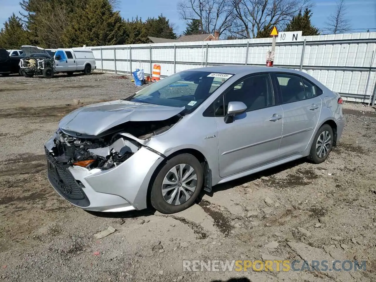 1 Photograph of a damaged car JTDEBRBE4LJ007061 TOYOTA COROLLA 2020