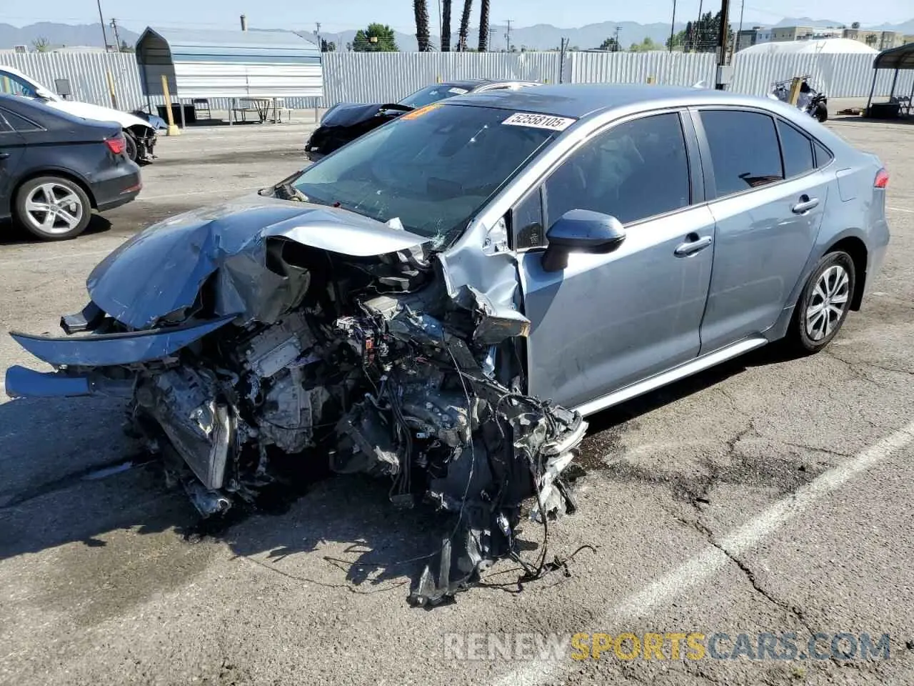 1 Photograph of a damaged car JTDEBRBE4LJ008601 TOYOTA COROLLA 2020