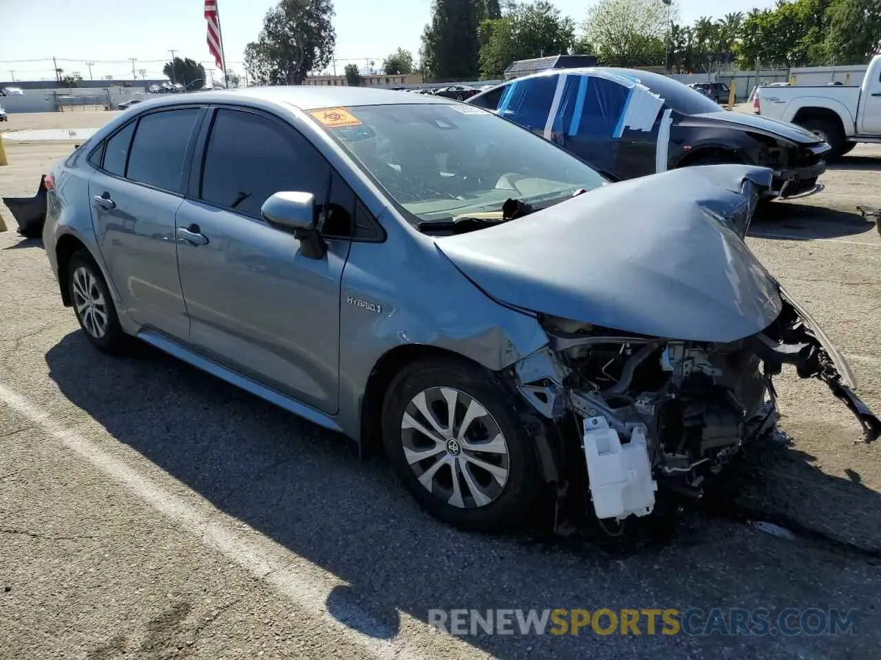4 Photograph of a damaged car JTDEBRBE4LJ008601 TOYOTA COROLLA 2020