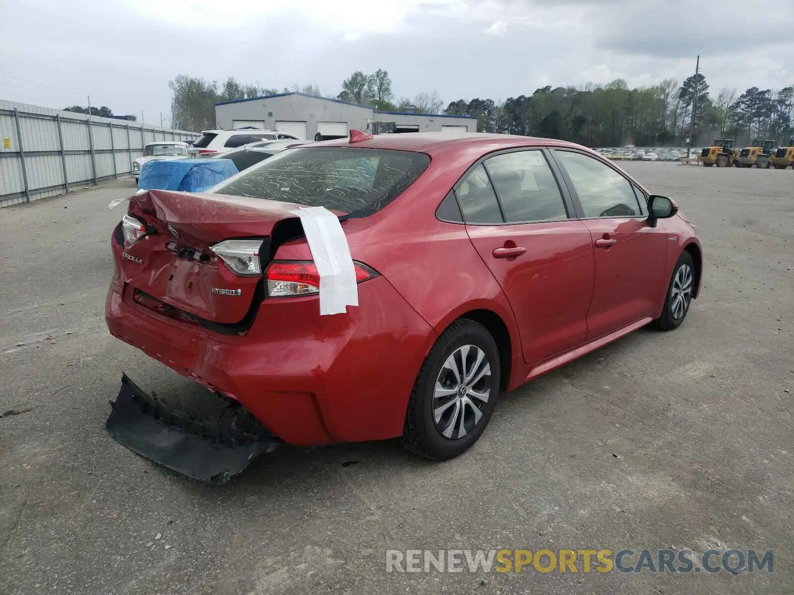 4 Photograph of a damaged car JTDEBRBE4LJ031120 TOYOTA COROLLA 2020