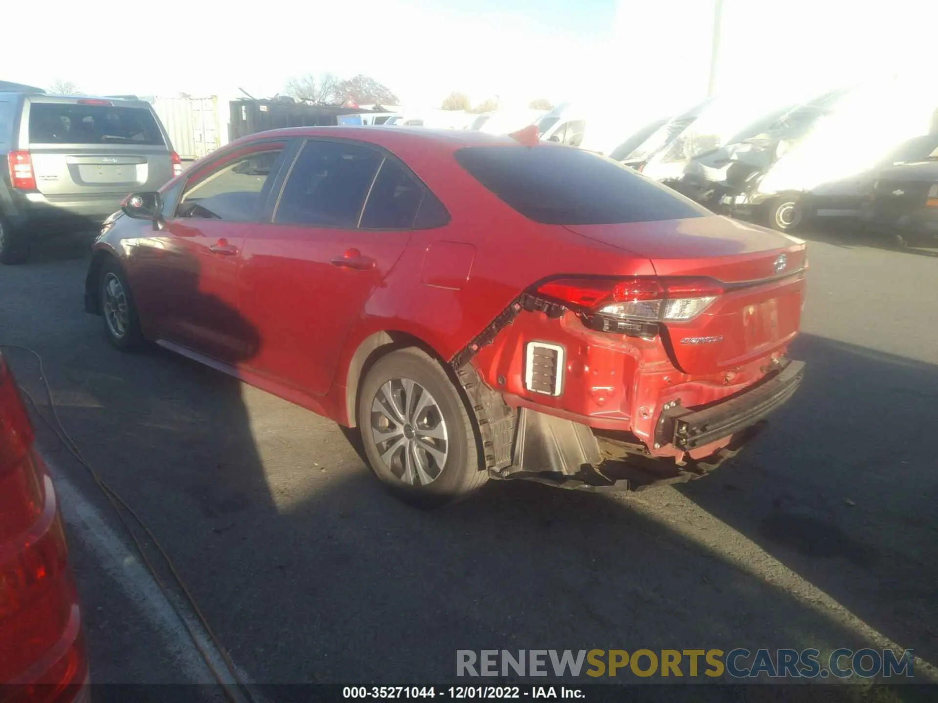 3 Photograph of a damaged car JTDEBRBE5LJ012141 TOYOTA COROLLA 2020