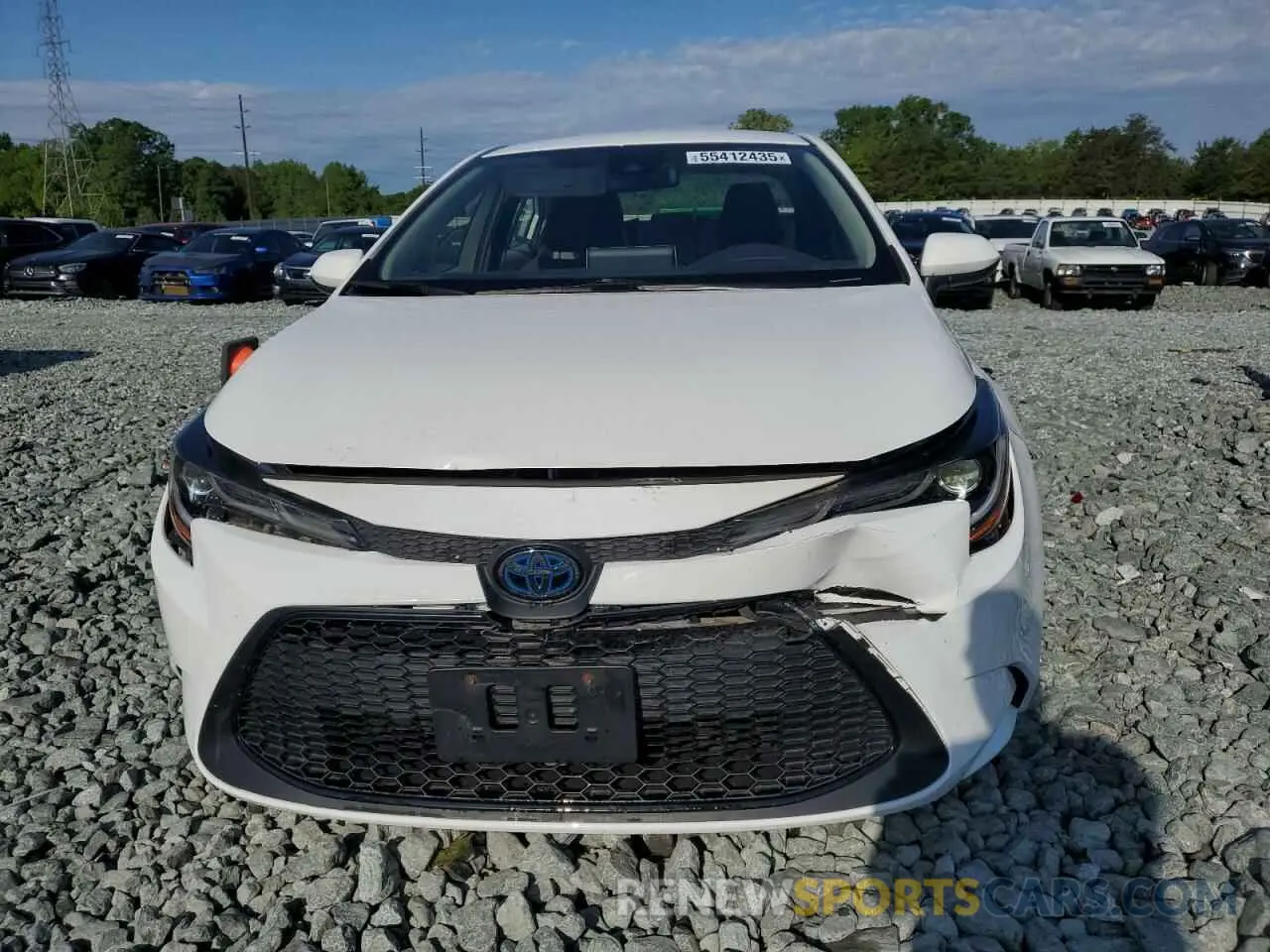 5 Photograph of a damaged car JTDEBRBE5LJ023673 TOYOTA COROLLA 2020