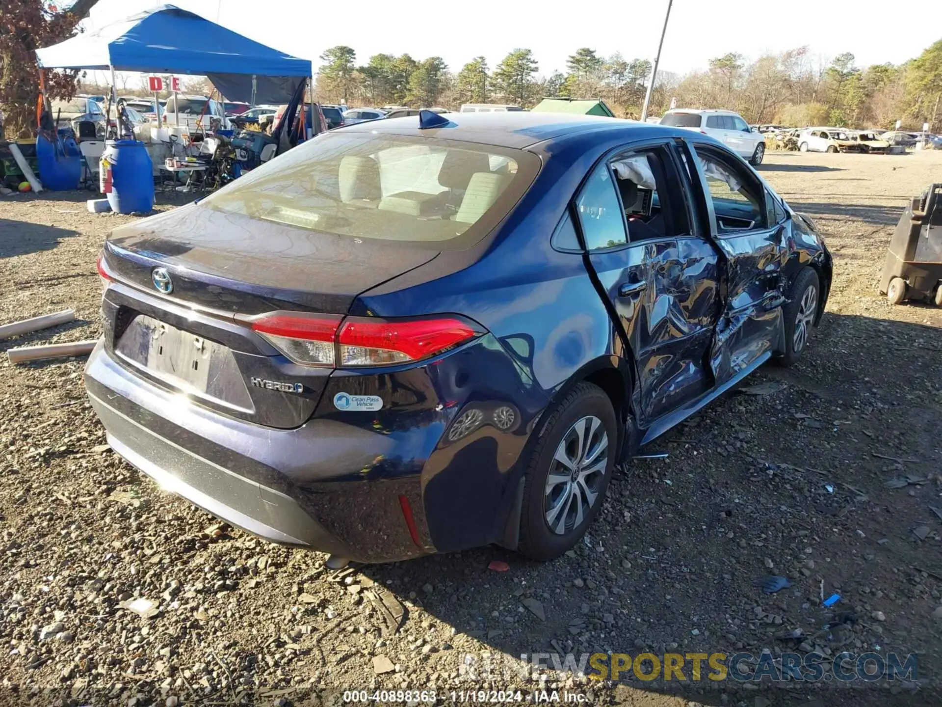4 Фотография поврежденного автомобиля JTDEBRBE6LJ004131 TOYOTA COROLLA 2020