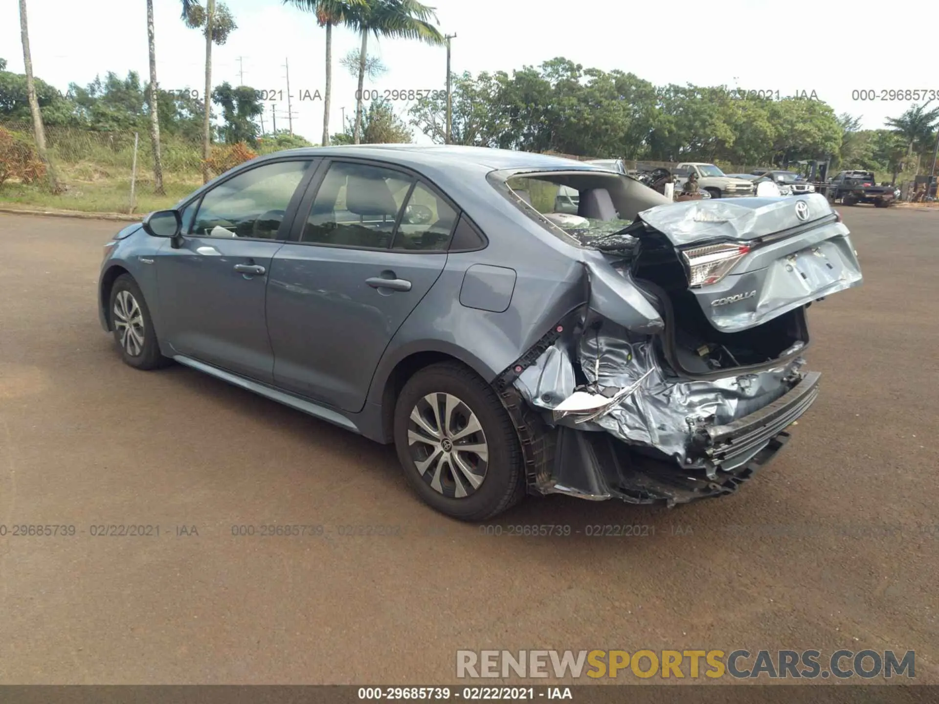 3 Photograph of a damaged car JTDEBRBE6LJ004792 TOYOTA COROLLA 2020