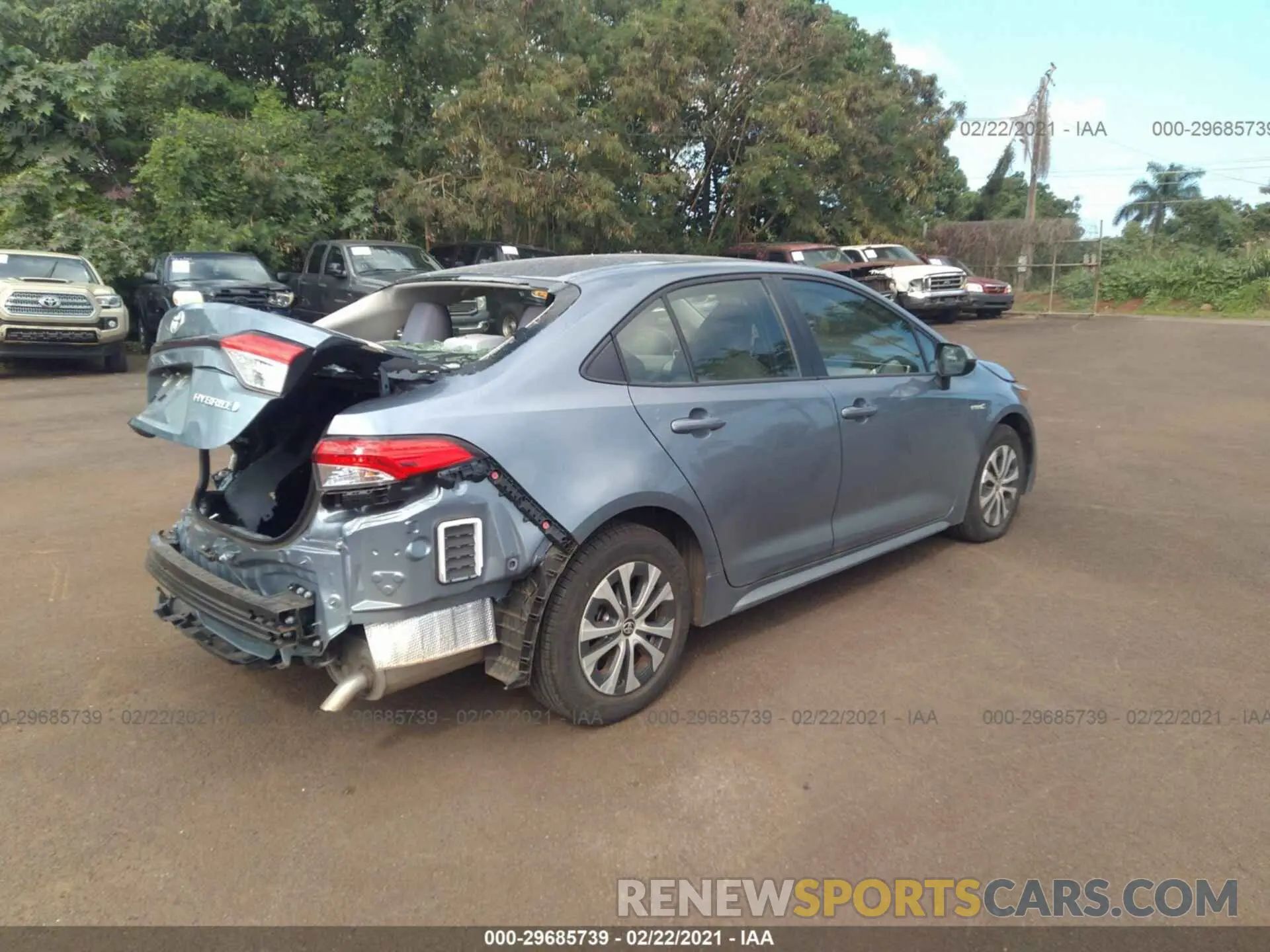 4 Photograph of a damaged car JTDEBRBE6LJ004792 TOYOTA COROLLA 2020