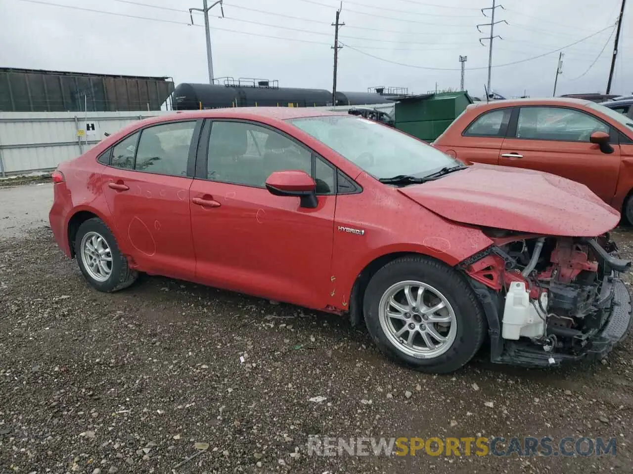 4 Photograph of a damaged car JTDEBRBE7LJ004123 TOYOTA COROLLA 2020