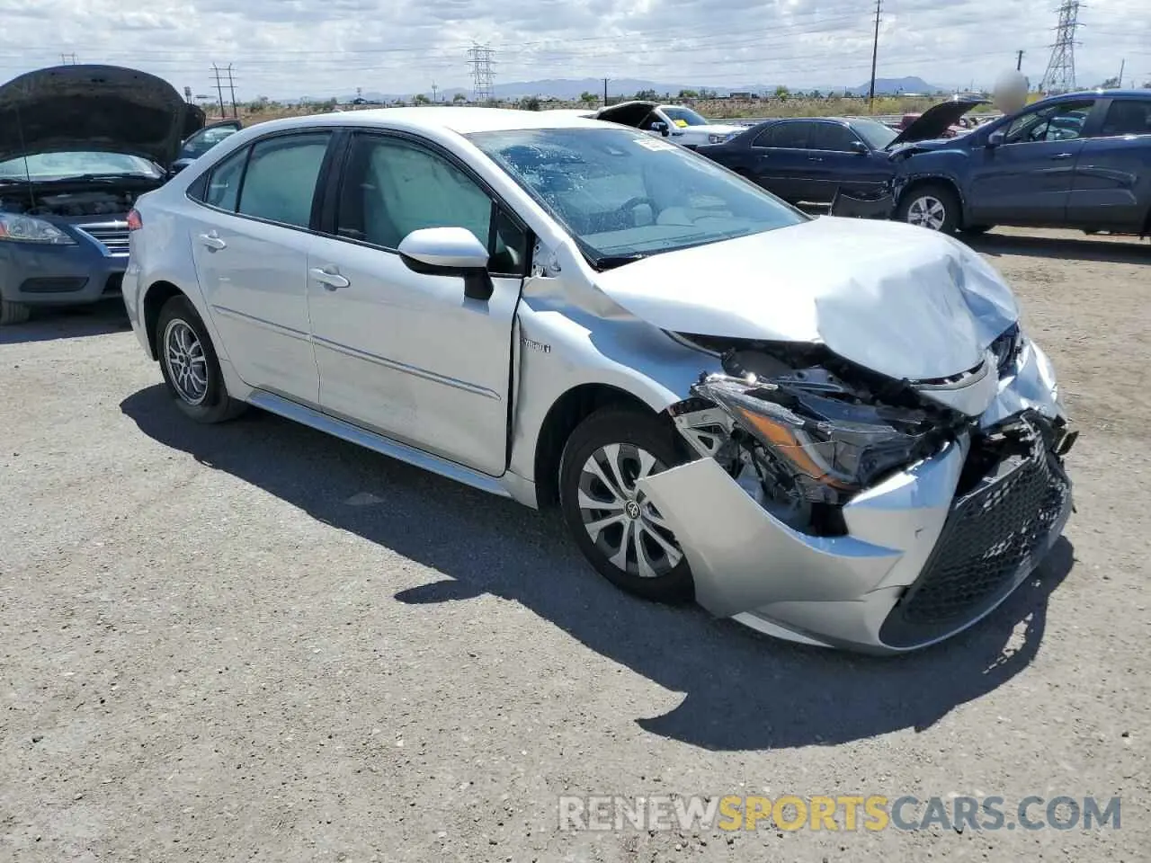 4 Photograph of a damaged car JTDEBRBE7LJ009287 TOYOTA COROLLA 2020