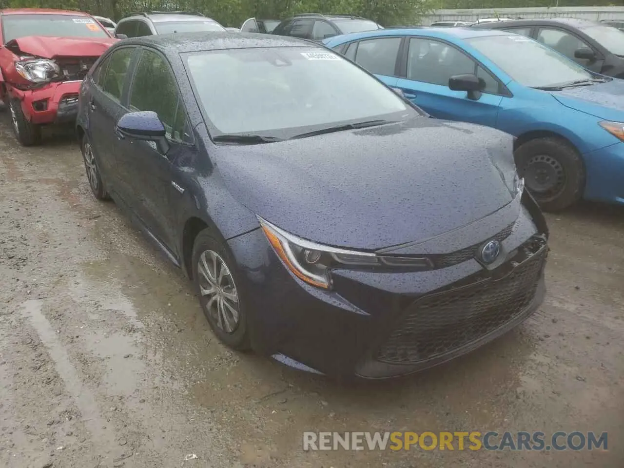 1 Photograph of a damaged car JTDEBRBE7LJ016935 TOYOTA COROLLA 2020