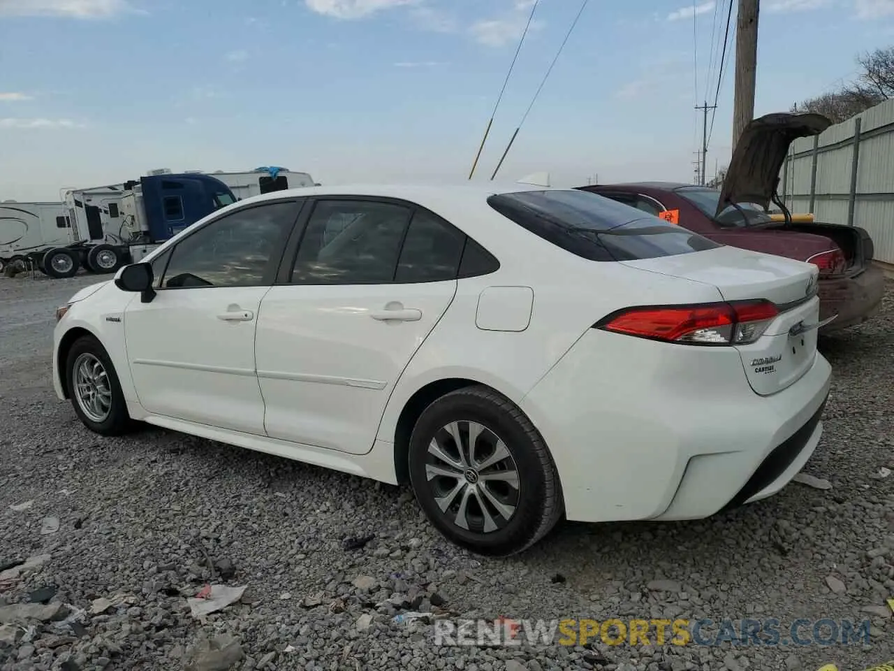 2 Фотография поврежденного автомобиля JTDEBRBE8LJ005698 TOYOTA COROLLA 2020