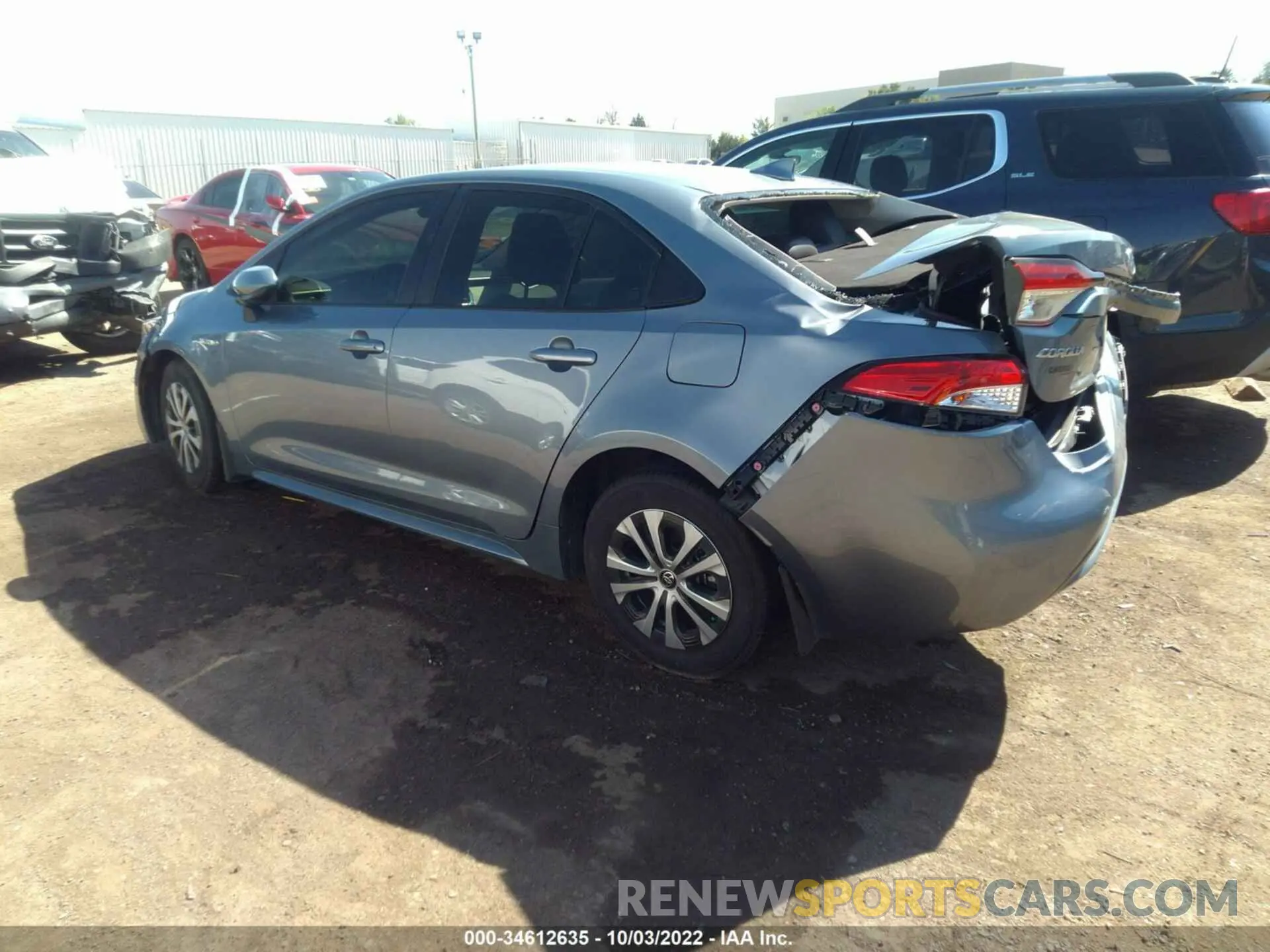 3 Photograph of a damaged car JTDEBRBE8LJ031590 TOYOTA COROLLA 2020