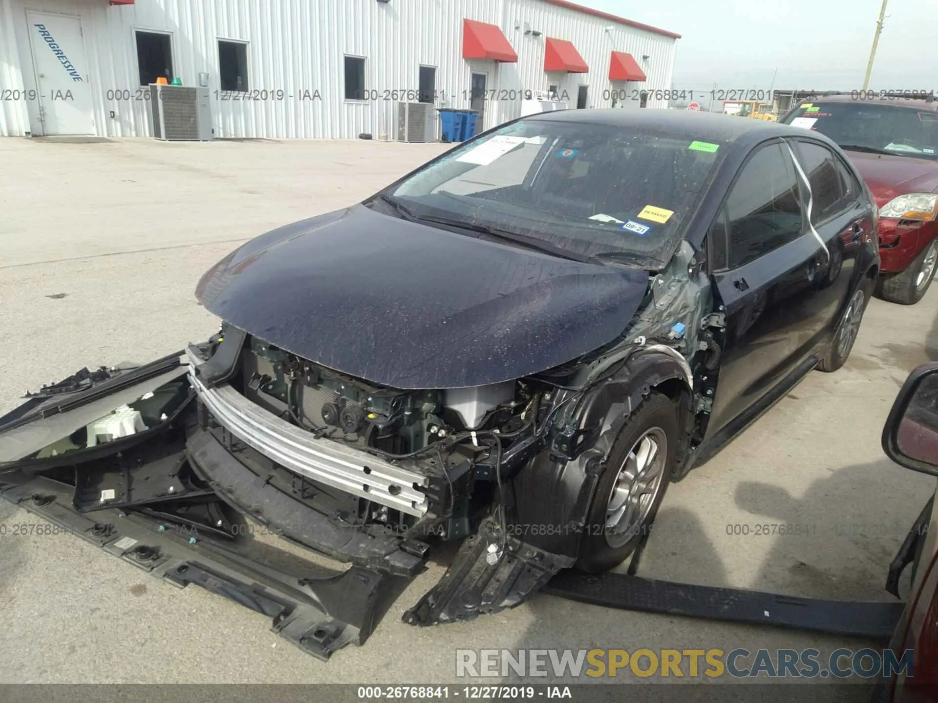 2 Photograph of a damaged car JTDEBRBE9LJ014992 TOYOTA COROLLA 2020