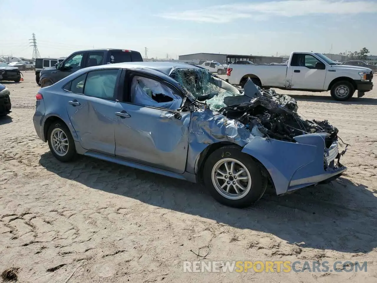 4 Photograph of a damaged car JTDEBRBEXLJ017576 TOYOTA COROLLA 2020