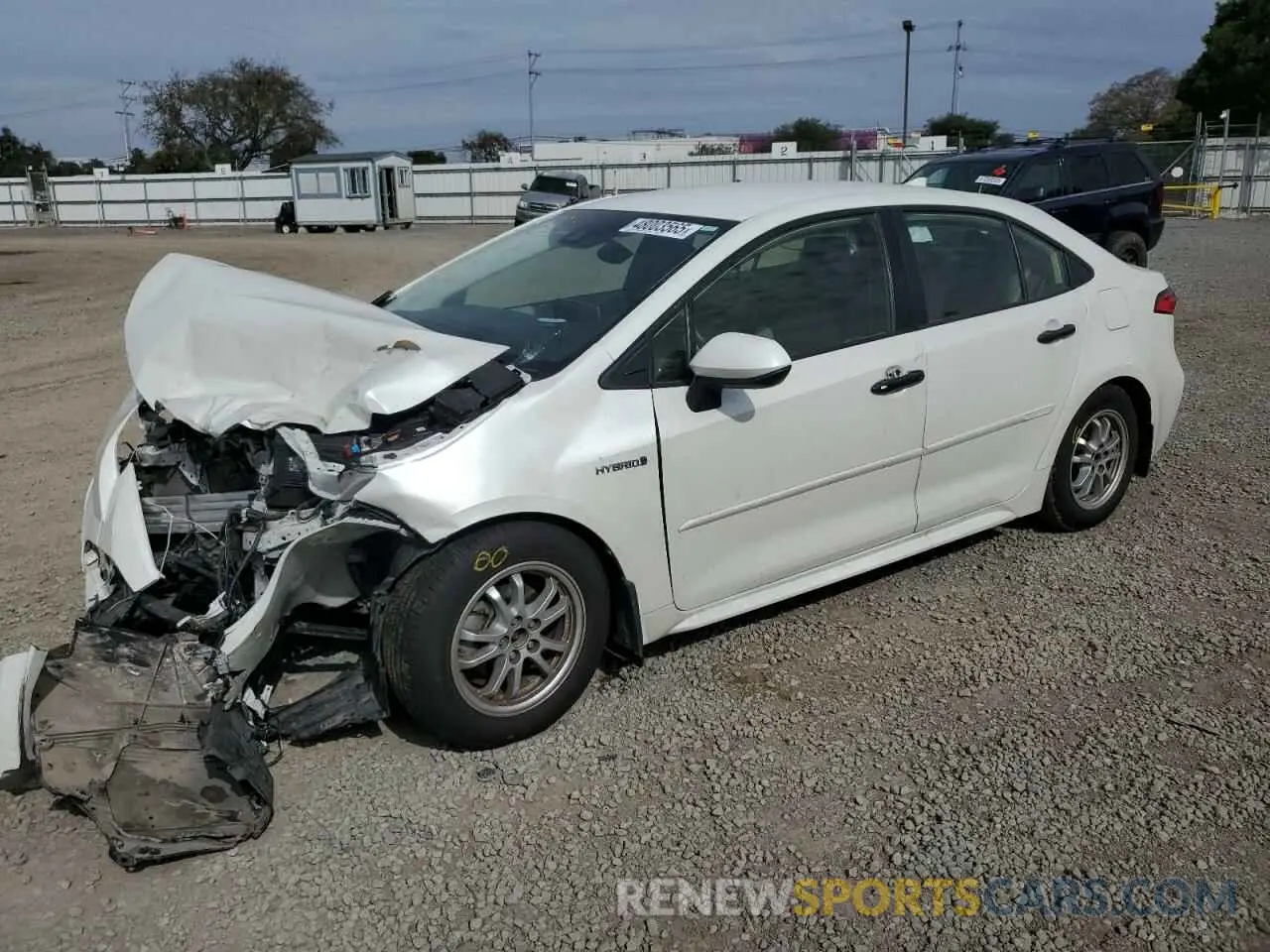 1 Photograph of a damaged car JTDEBRBEXLJ022700 TOYOTA COROLLA 2020