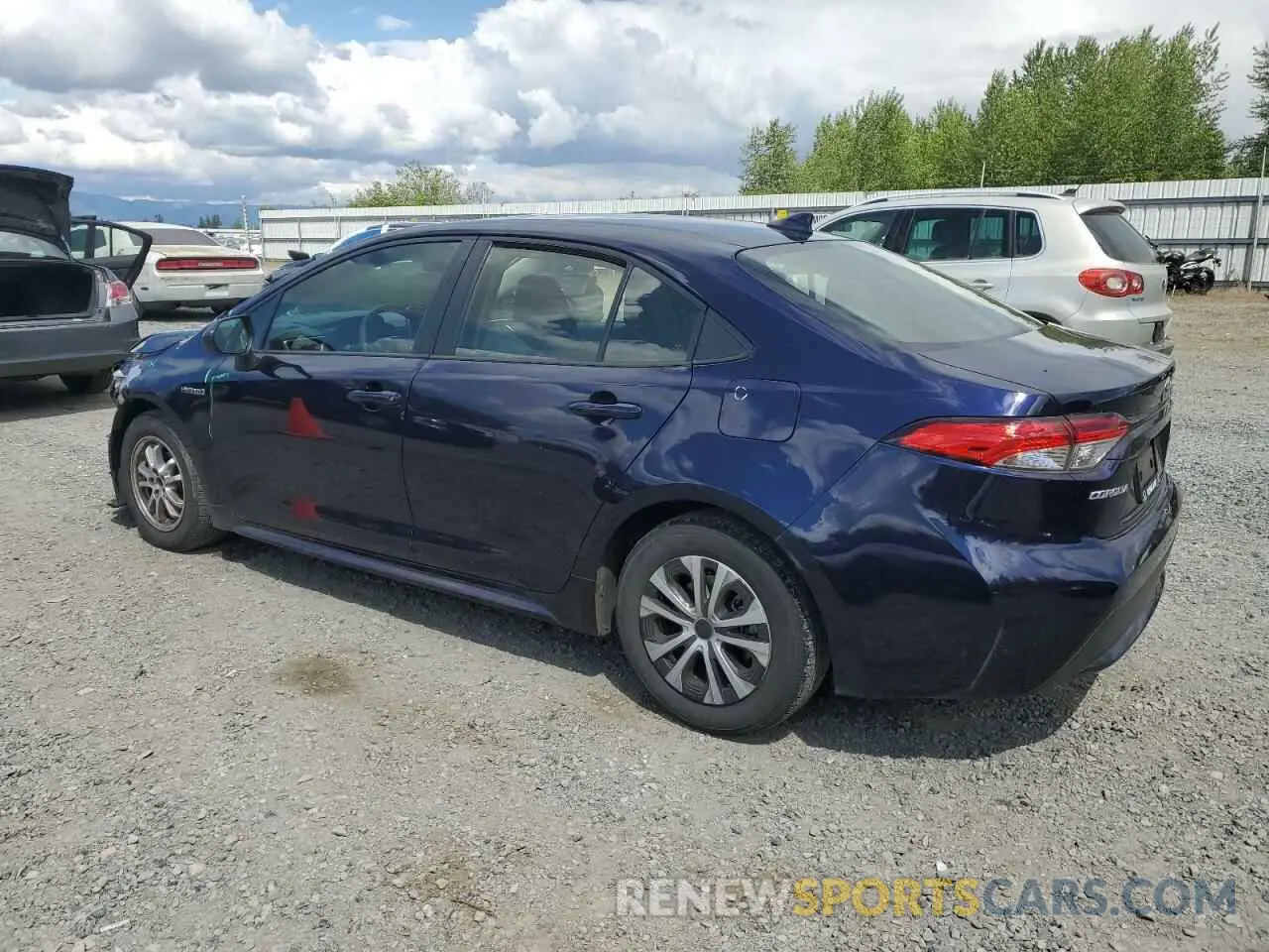 2 Photograph of a damaged car JTDEBRBEXLJ026035 TOYOTA COROLLA 2020