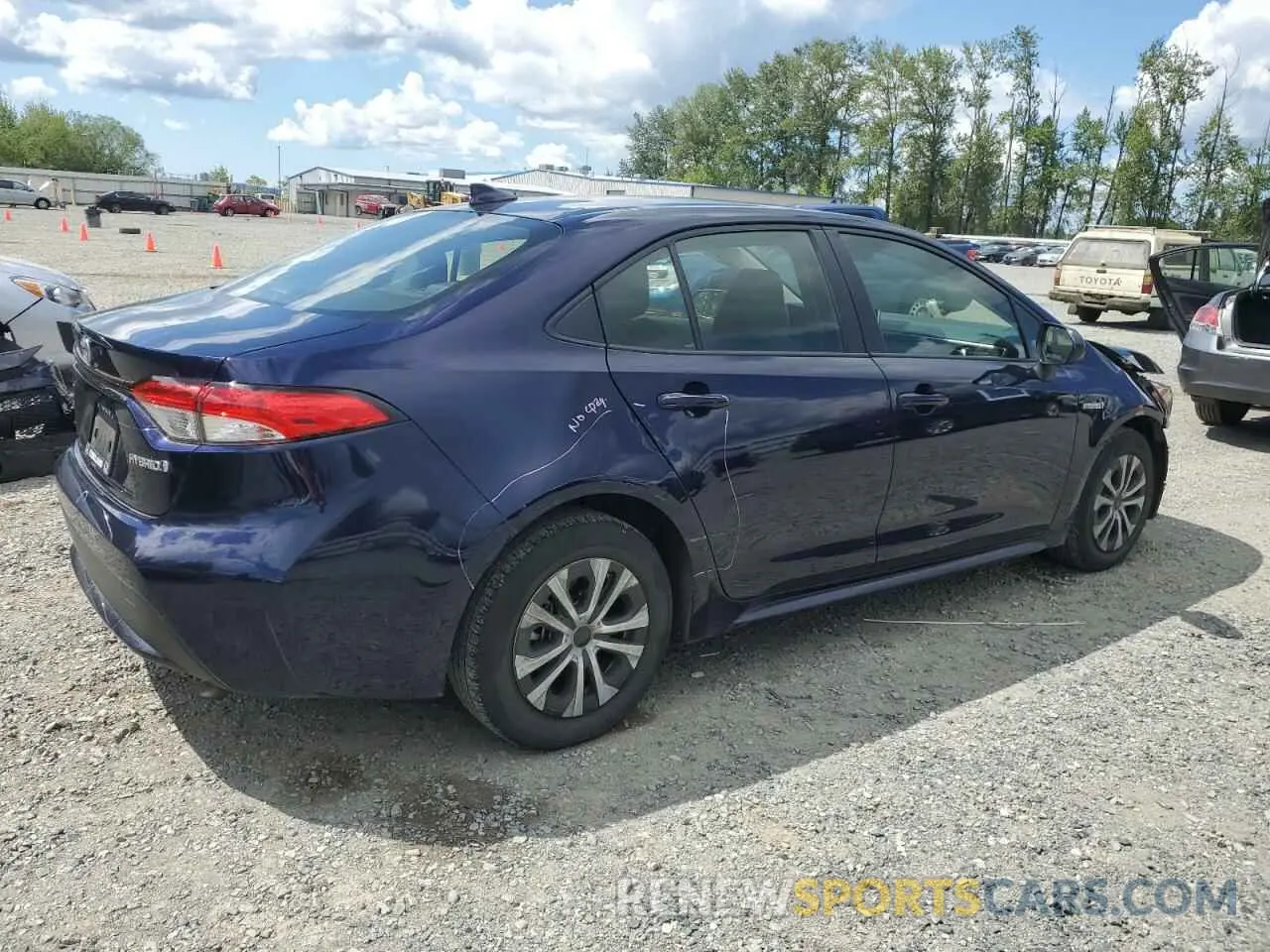 3 Photograph of a damaged car JTDEBRBEXLJ026035 TOYOTA COROLLA 2020