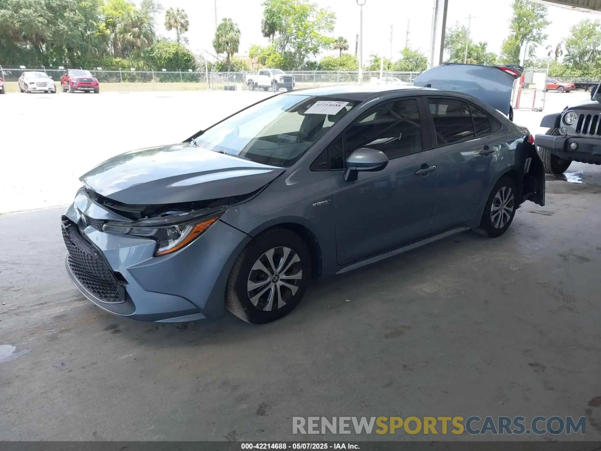 2 Photograph of a damaged car JTDEBRBEXLJ026195 TOYOTA COROLLA 2020