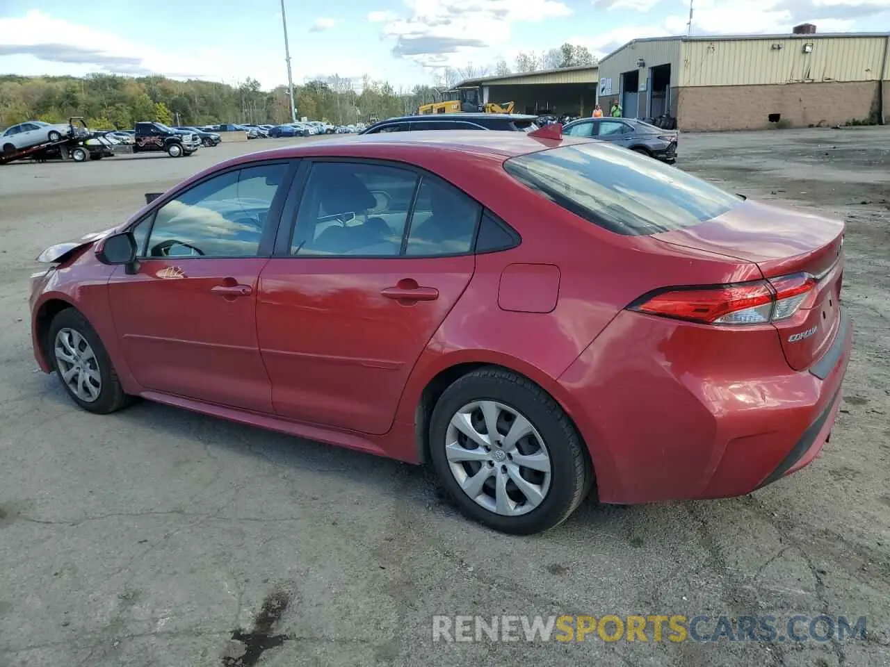 2 Фотография поврежденного автомобиля JTDEPRAE0LJ005682 TOYOTA COROLLA 2020