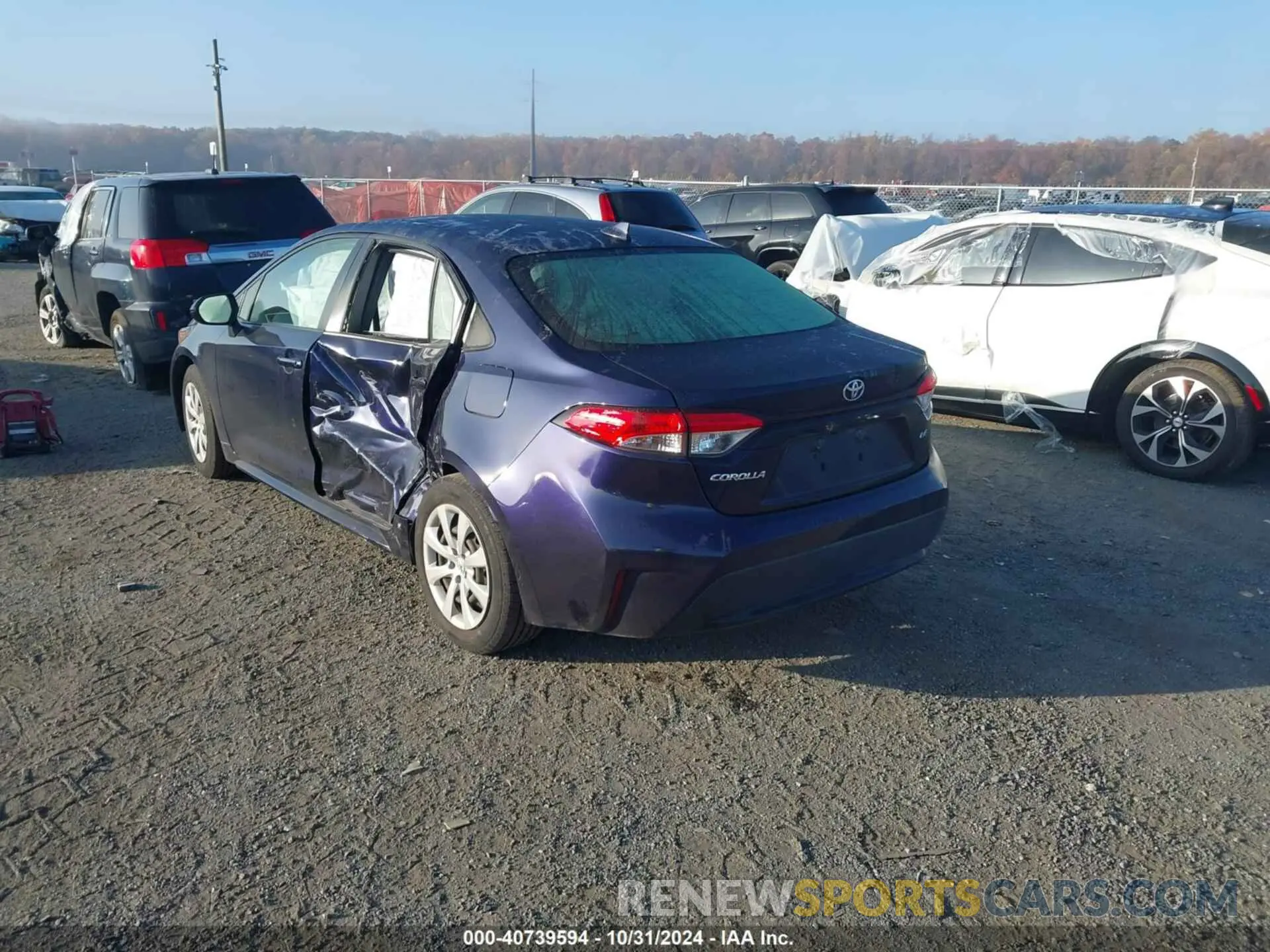 3 Photograph of a damaged car JTDEPRAE0LJ011868 TOYOTA COROLLA 2020