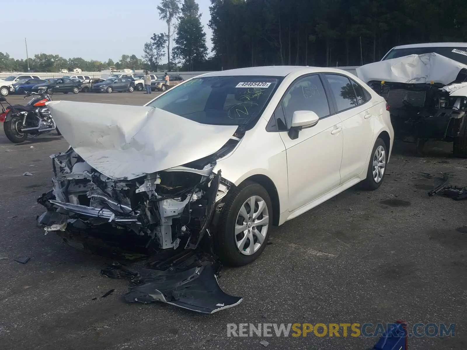 2 Photograph of a damaged car JTDEPRAE0LJ018271 TOYOTA COROLLA 2020