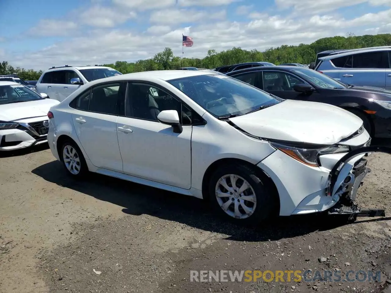 4 Photograph of a damaged car JTDEPRAE0LJ020361 TOYOTA COROLLA 2020