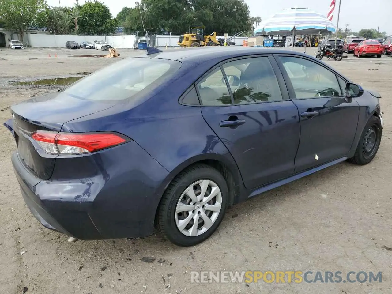 3 Photograph of a damaged car JTDEPRAE0LJ020490 TOYOTA COROLLA 2020
