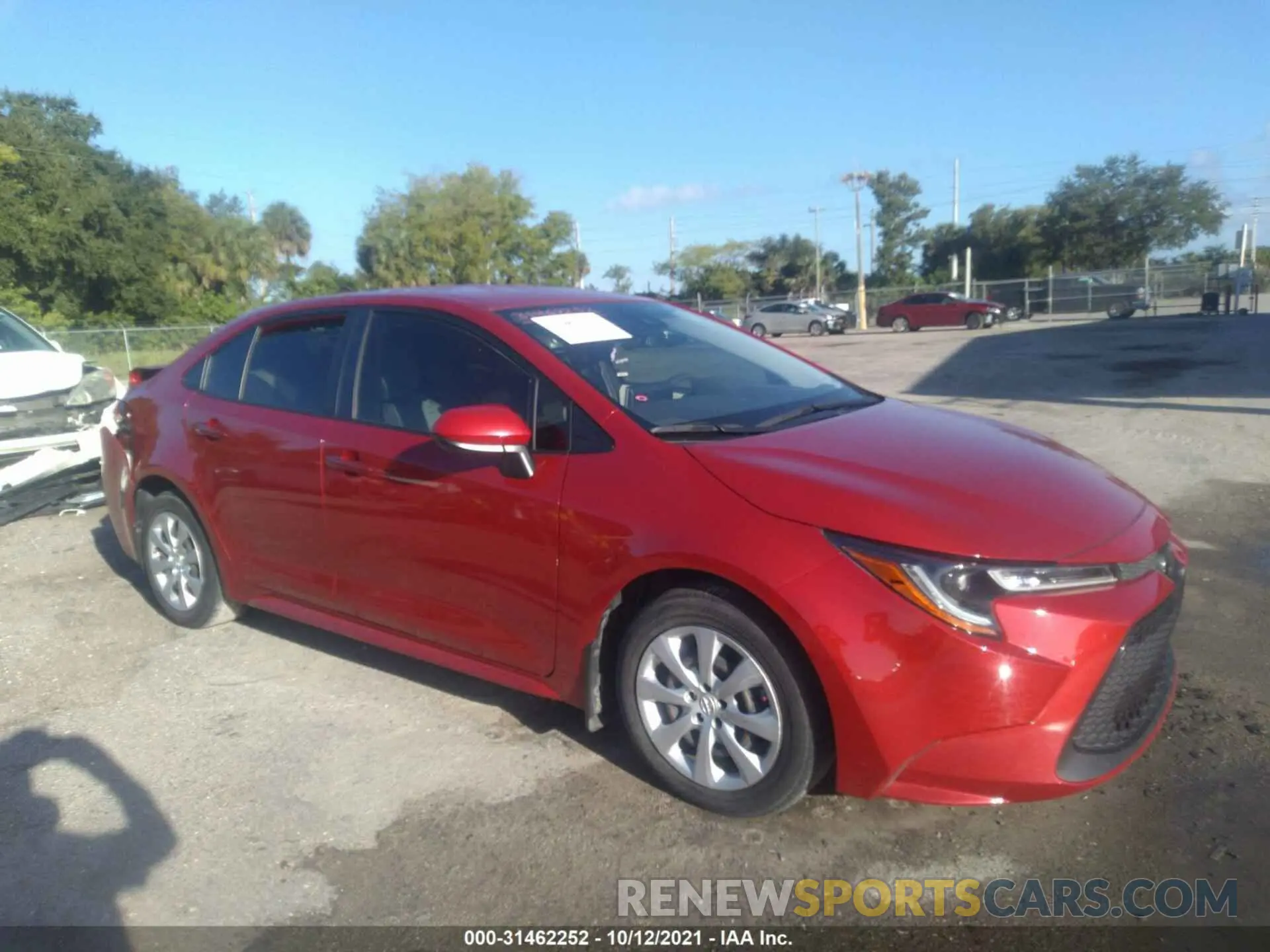 1 Photograph of a damaged car JTDEPRAE0LJ021669 TOYOTA COROLLA 2020