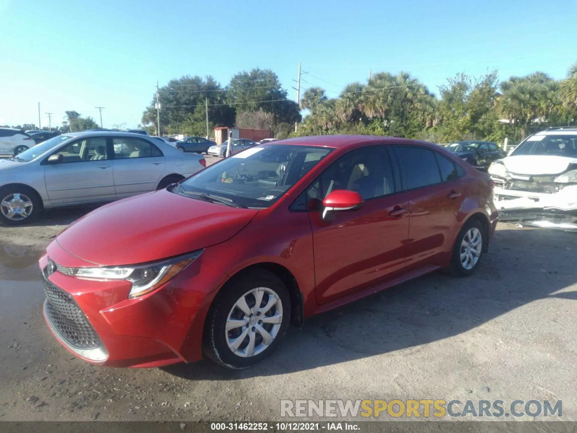 2 Photograph of a damaged car JTDEPRAE0LJ021669 TOYOTA COROLLA 2020
