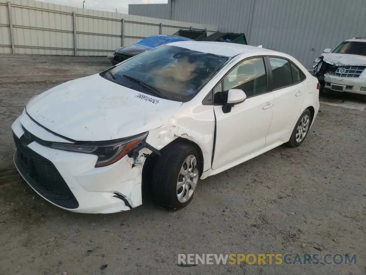 1 Фотография поврежденного автомобиля JTDEPRAE0LJ034907 TOYOTA COROLLA 2020