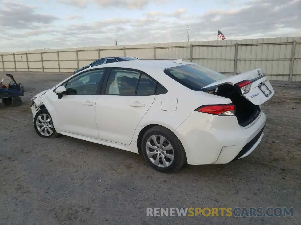 2 Фотография поврежденного автомобиля JTDEPRAE0LJ034907 TOYOTA COROLLA 2020