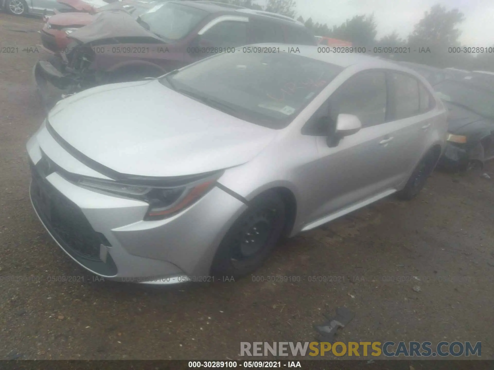 2 Photograph of a damaged car JTDEPRAE0LJ037922 TOYOTA COROLLA 2020