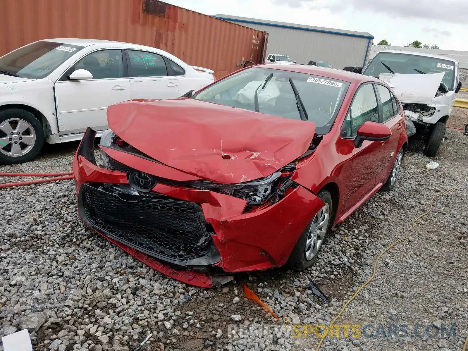 2 Фотография поврежденного автомобиля JTDEPRAE0LJ039587 TOYOTA COROLLA 2020