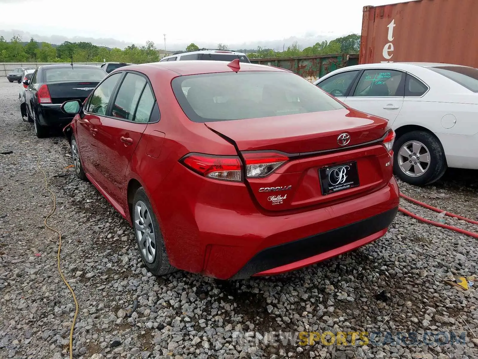 3 Фотография поврежденного автомобиля JTDEPRAE0LJ039587 TOYOTA COROLLA 2020