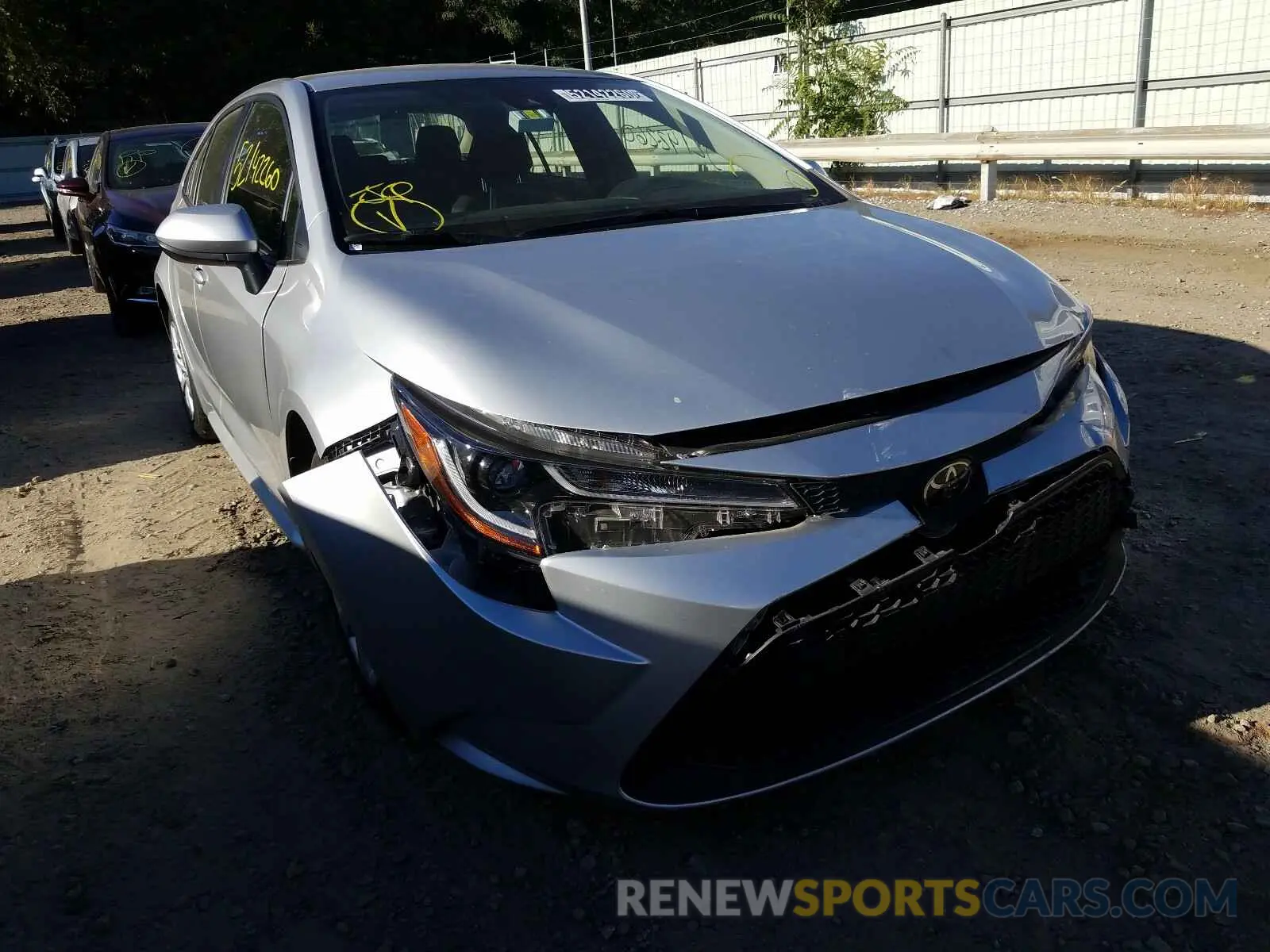 1 Photograph of a damaged car JTDEPRAE0LJ042554 TOYOTA COROLLA 2020