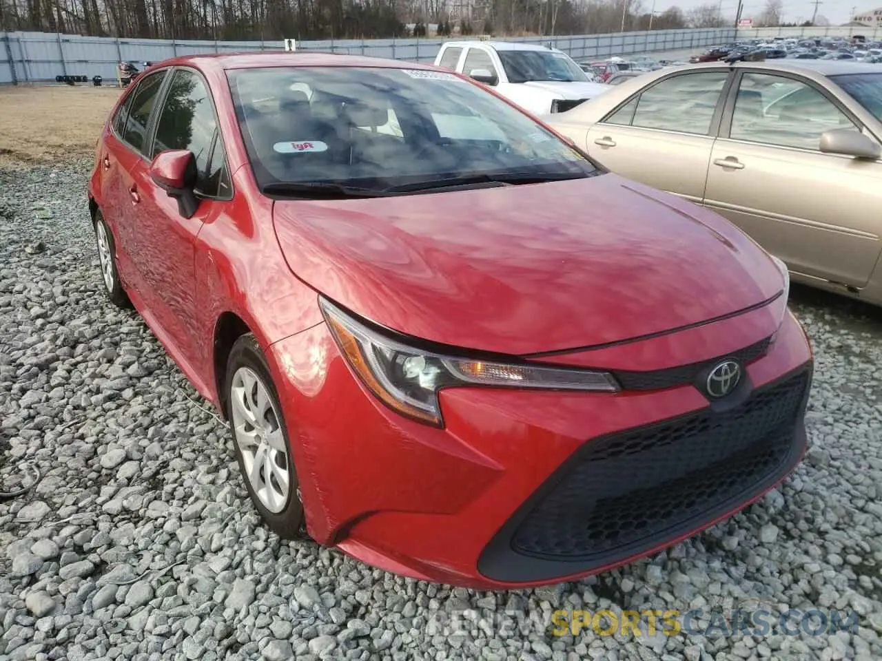 1 Photograph of a damaged car JTDEPRAE0LJ043090 TOYOTA COROLLA 2020