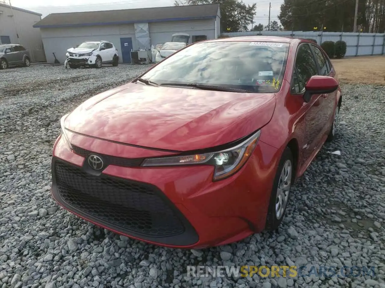 2 Photograph of a damaged car JTDEPRAE0LJ043090 TOYOTA COROLLA 2020