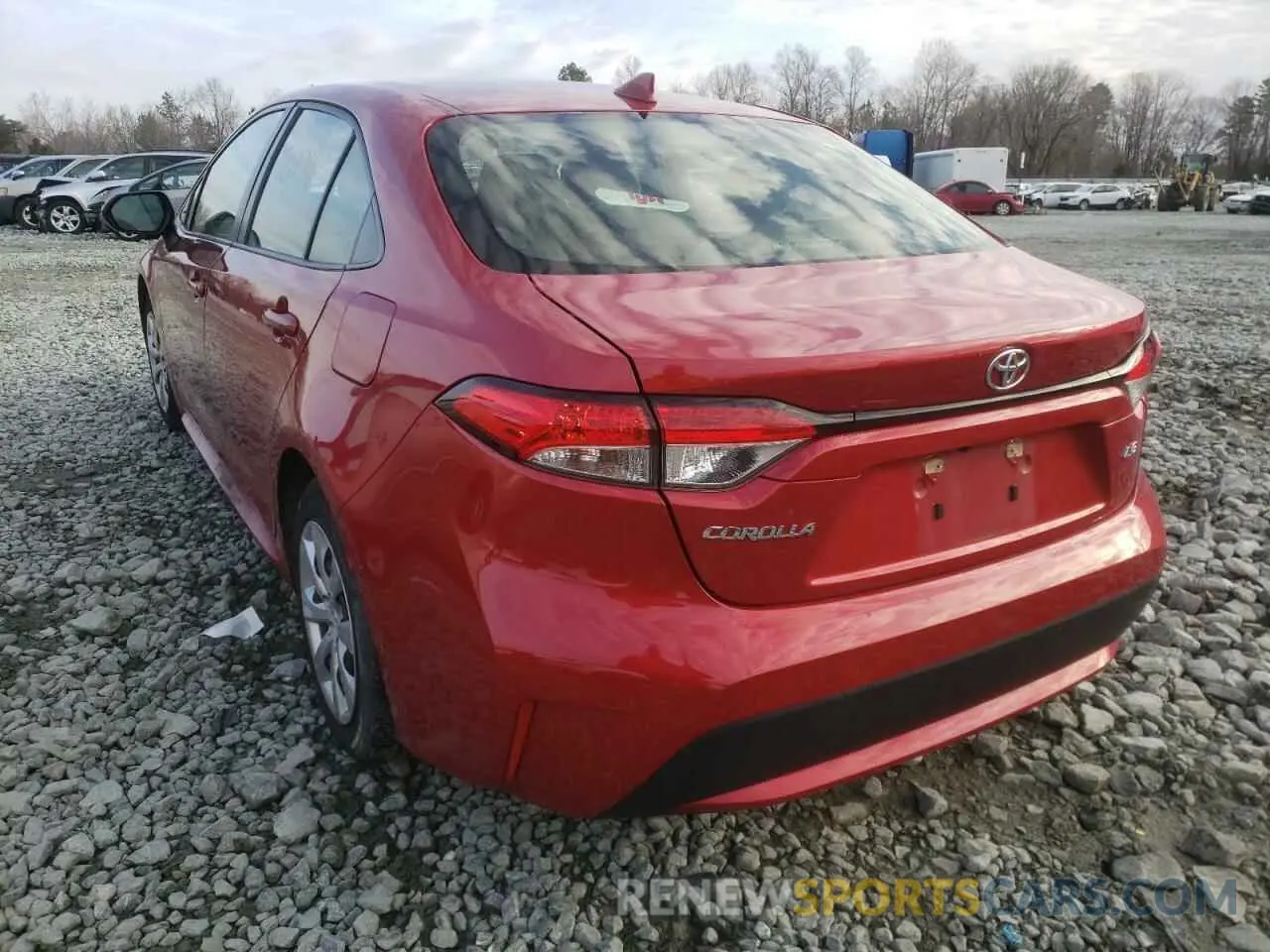 3 Photograph of a damaged car JTDEPRAE0LJ043090 TOYOTA COROLLA 2020