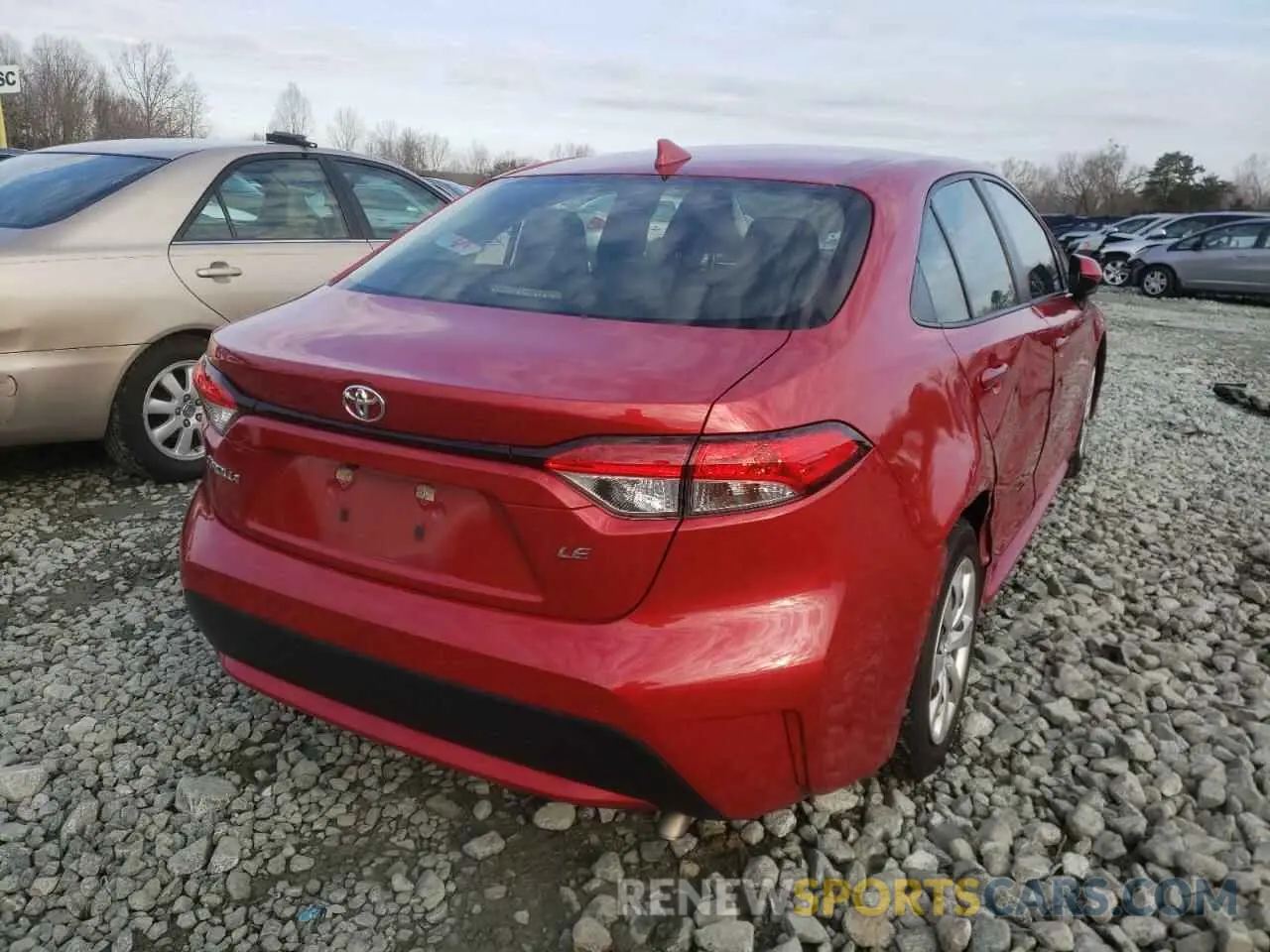 4 Photograph of a damaged car JTDEPRAE0LJ043090 TOYOTA COROLLA 2020