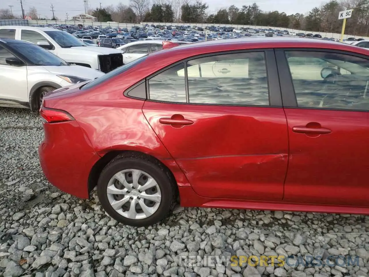 9 Photograph of a damaged car JTDEPRAE0LJ043090 TOYOTA COROLLA 2020