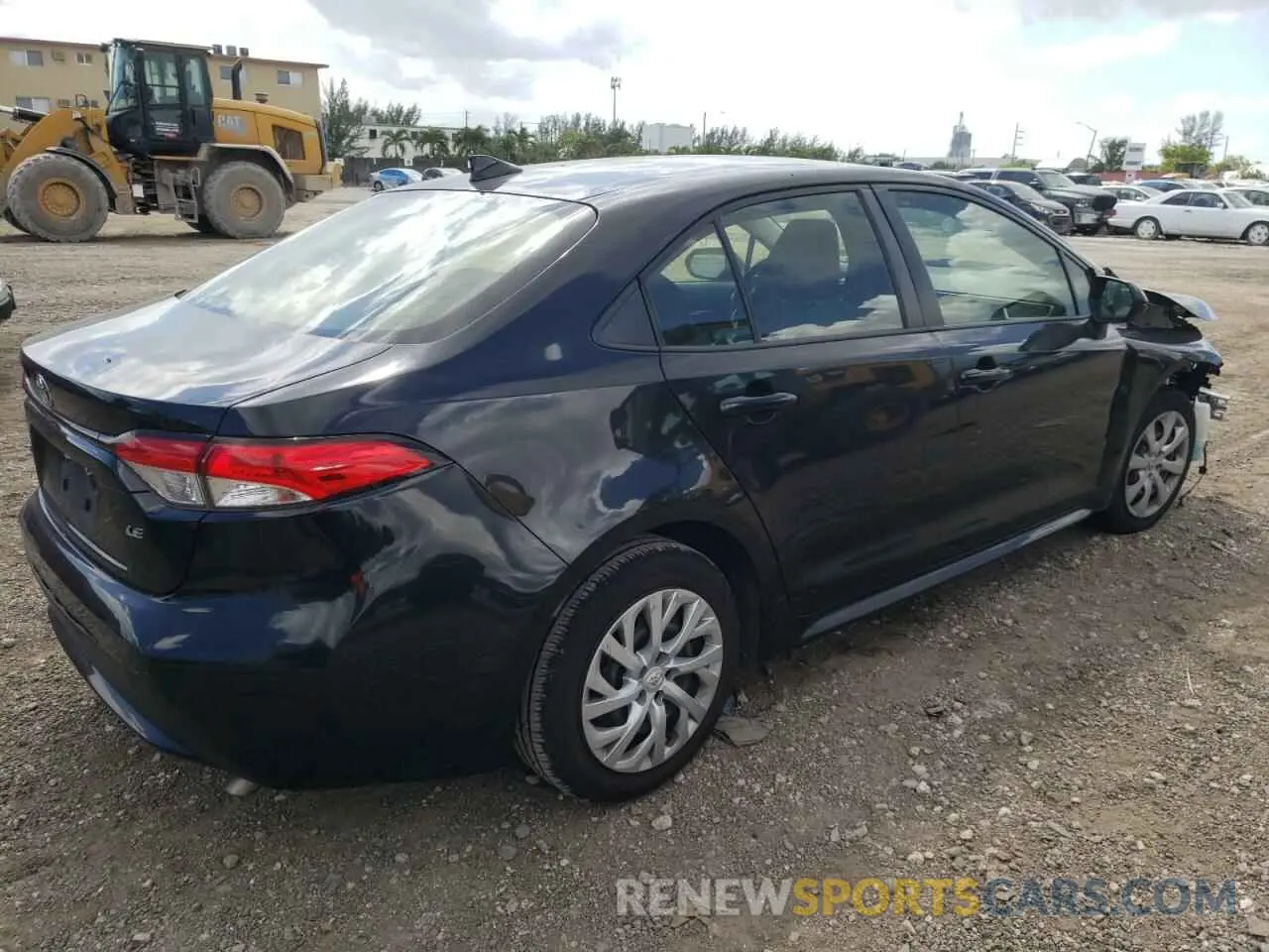 3 Фотография поврежденного автомобиля JTDEPRAE0LJ045387 TOYOTA COROLLA 2020