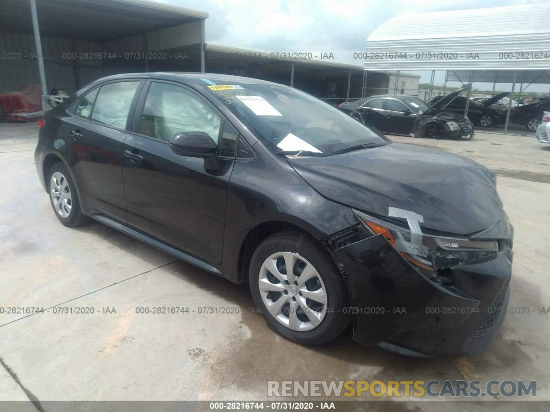 1 Photograph of a damaged car JTDEPRAE0LJ046474 TOYOTA COROLLA 2020