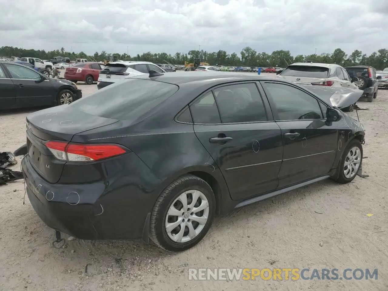 3 Photograph of a damaged car JTDEPRAE0LJ047575 TOYOTA COROLLA 2020