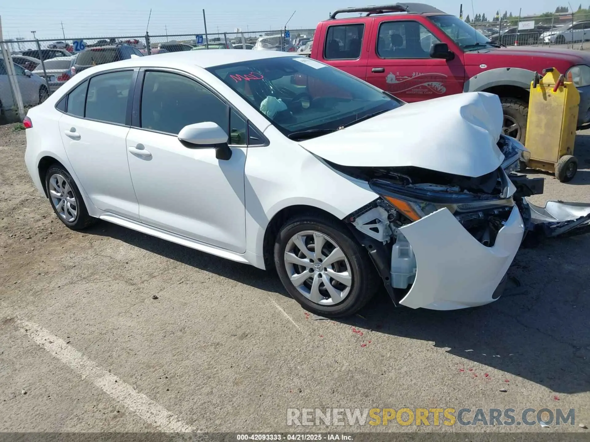 1 Фотография поврежденного автомобиля JTDEPRAE0LJ052873 TOYOTA COROLLA 2020