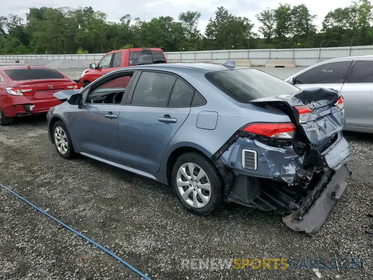 2 Photograph of a damaged car JTDEPRAE0LJ053389 TOYOTA COROLLA 2020