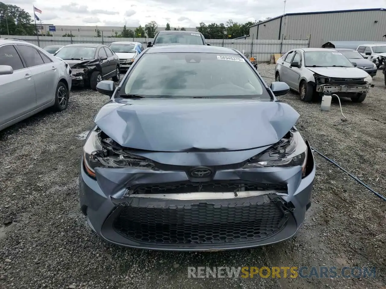5 Photograph of a damaged car JTDEPRAE0LJ053389 TOYOTA COROLLA 2020