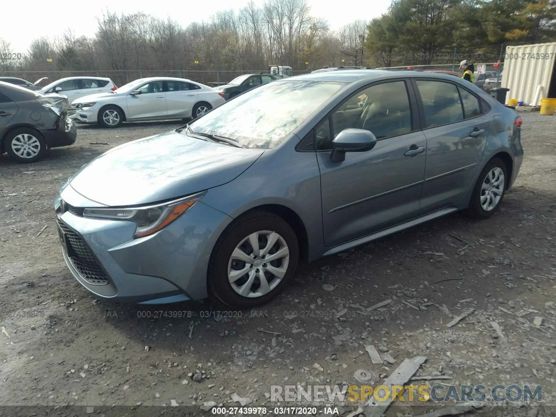 2 Photograph of a damaged car JTDEPRAE0LJ053831 TOYOTA COROLLA 2020
