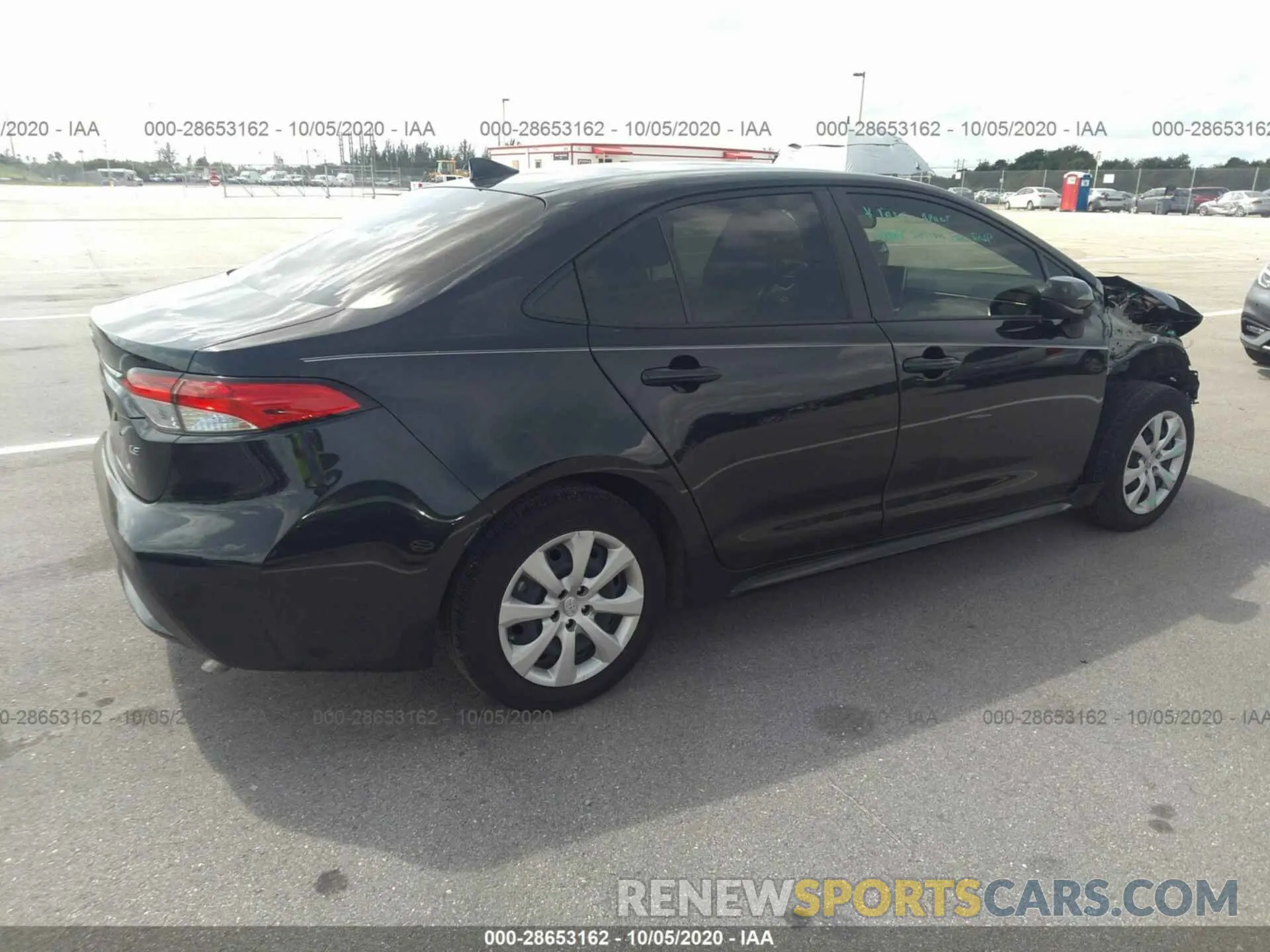 4 Photograph of a damaged car JTDEPRAE0LJ057653 TOYOTA COROLLA 2020