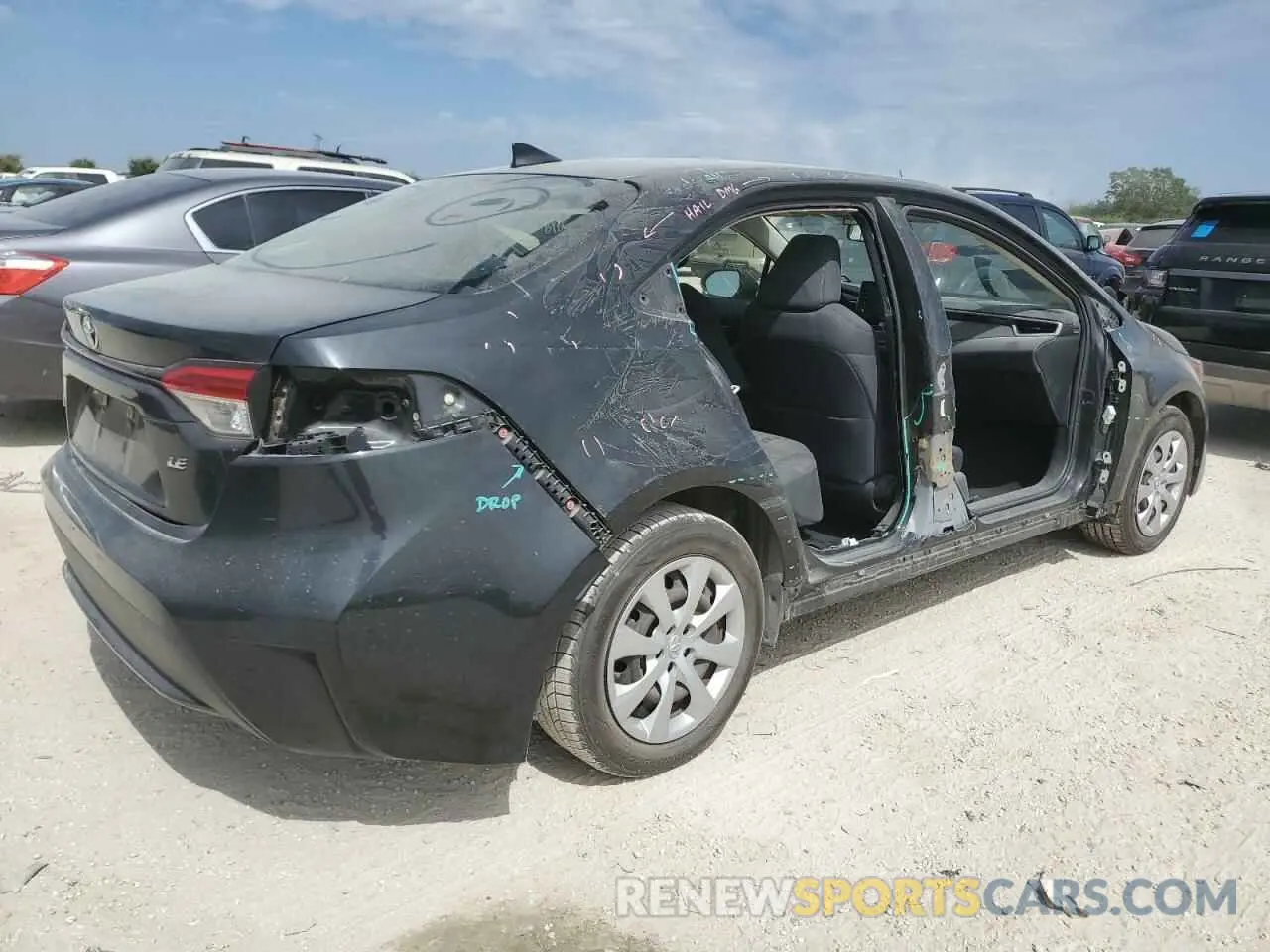 3 Photograph of a damaged car JTDEPRAE0LJ060410 TOYOTA COROLLA 2020