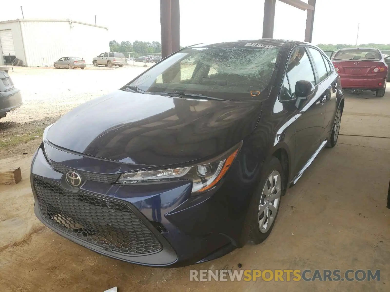 2 Photograph of a damaged car JTDEPRAE0LJ060424 TOYOTA COROLLA 2020