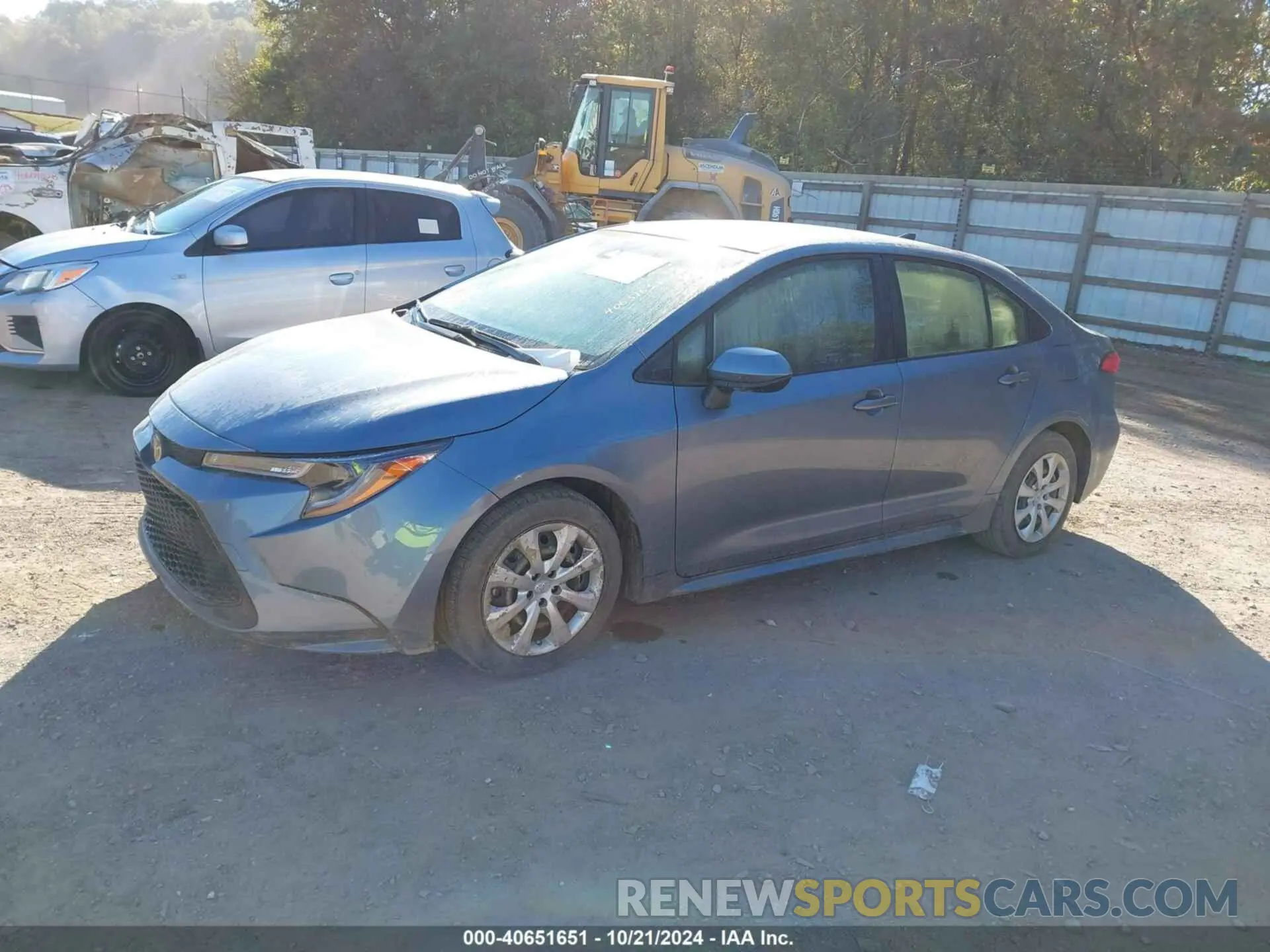 2 Photograph of a damaged car JTDEPRAE0LJ060696 TOYOTA COROLLA 2020