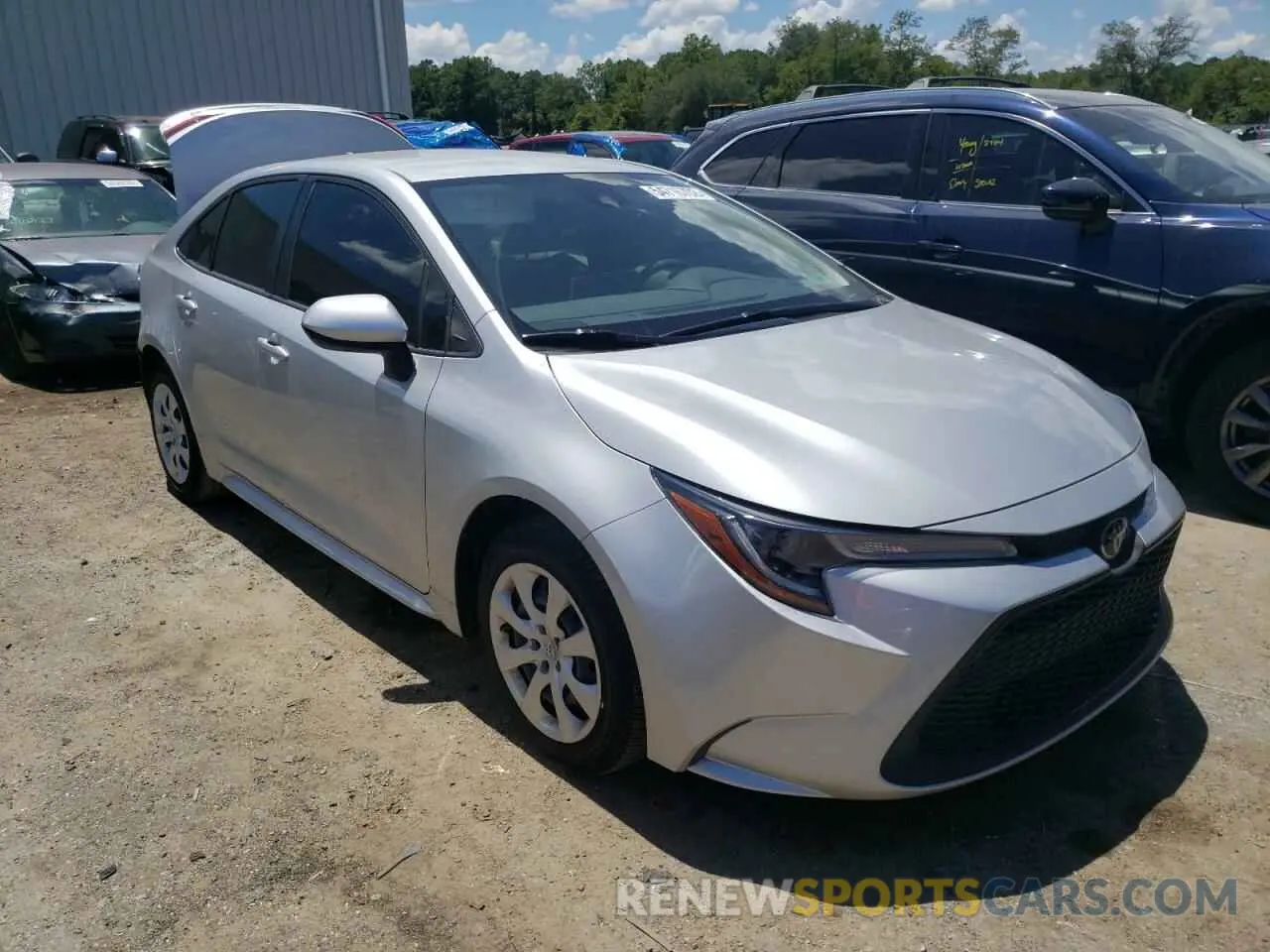 1 Photograph of a damaged car JTDEPRAE0LJ068149 TOYOTA COROLLA 2020